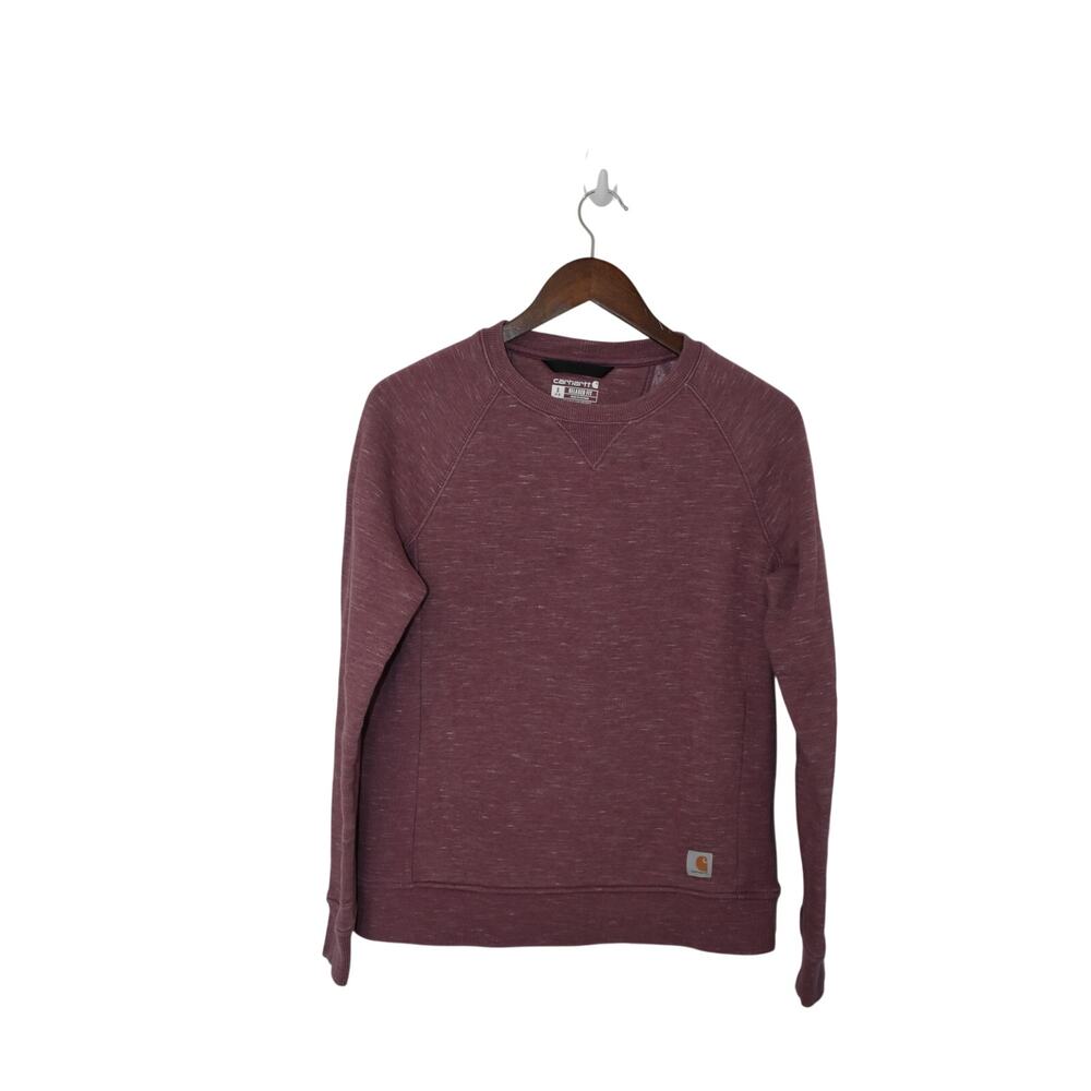 Carhartt Pink Heathered Logo Sweatshirt Size S